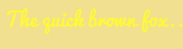 Image with Font Color FFFA35 and Background Color F0E08F